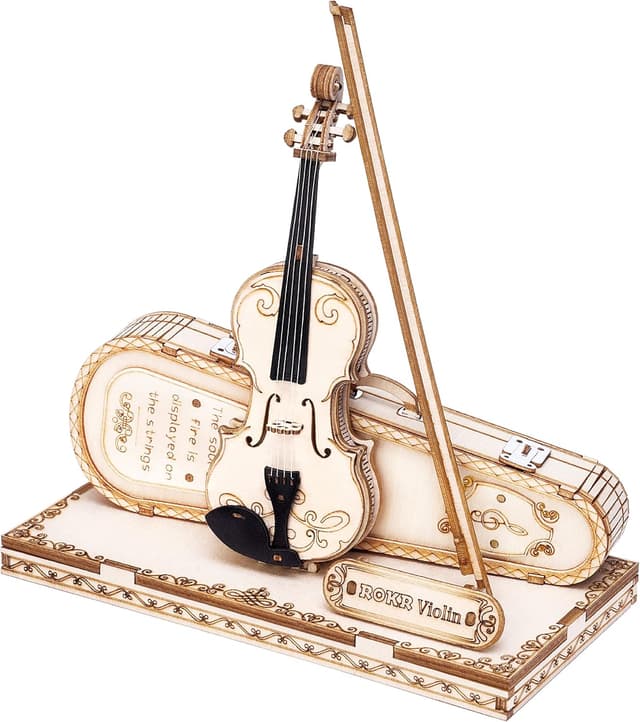Imagen de ROKR Puzzle 3D Legno Violino 62 pezzi en OfertitasTOP