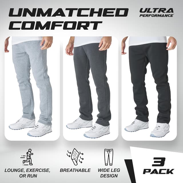 Thumbnail 4 de Ultra Performance 3 Pack Wide Leg Sweatpants 3-pack