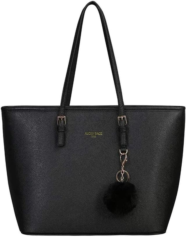 Imagen de URAQT Damen Handtasche Shopper groß Schwarz en OfertitasTOP