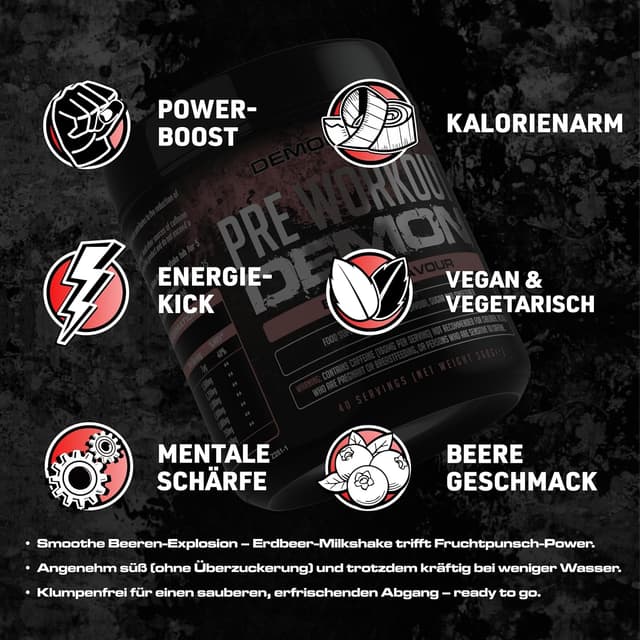 Thumbnail 1 de Pre Workout Demon BEERENGESCHMACK 360 g