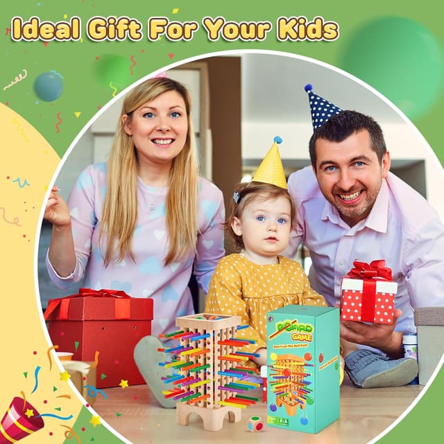 Thumbnail 6 de Montessori Wooden Board Game 42 sticks 🎲