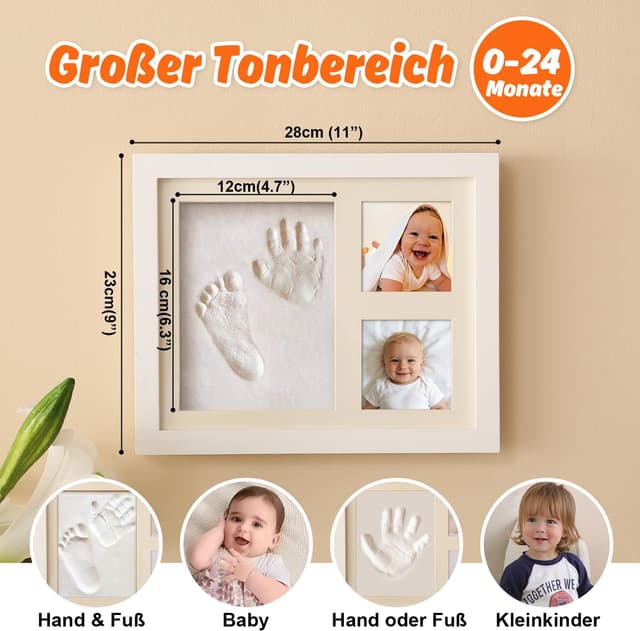 Detalle 2 de PewinGo Baby Handabdruck Set 1 Rahmen