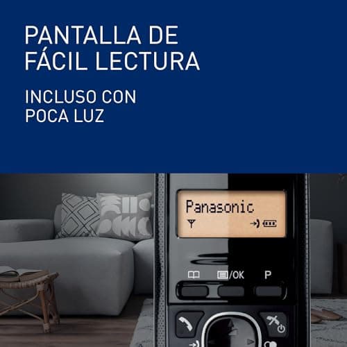 Thumbnail 7 de Panasonic KX-TG1611SPH: teléfono fijo inalámbrico DECT con LCD, identificador de llamadas y agenda de 50
