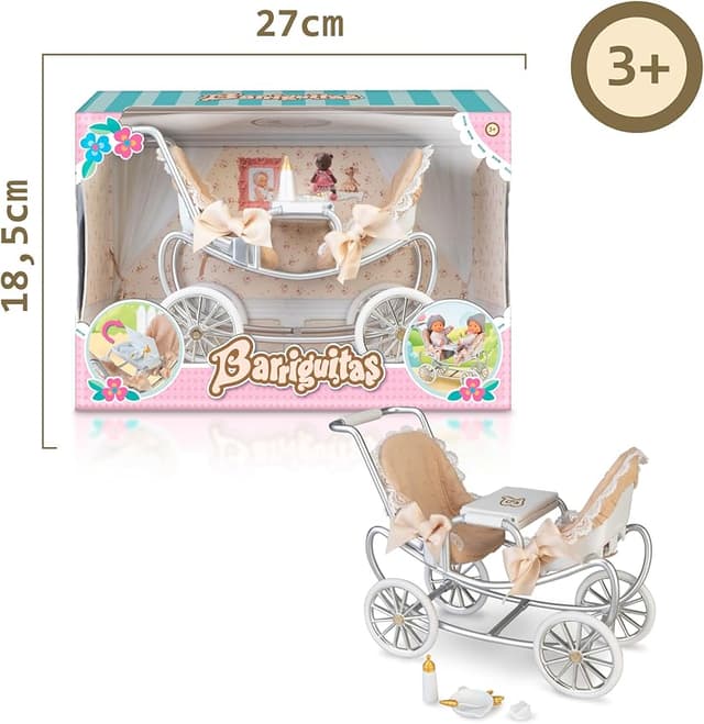 Detalle 2 de Famosa Barriguitas Carrito de gemelos con 4 accesorios