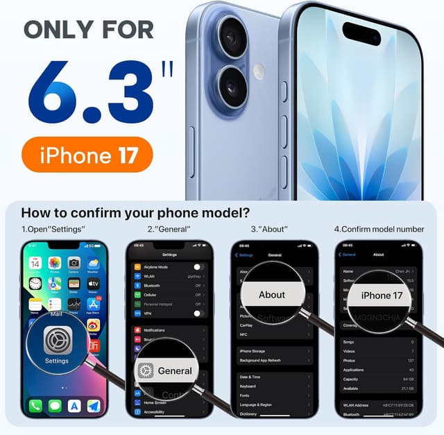 Thumbnail 6 de Miracase Magnetic iPhone 17 Case 3.0mm