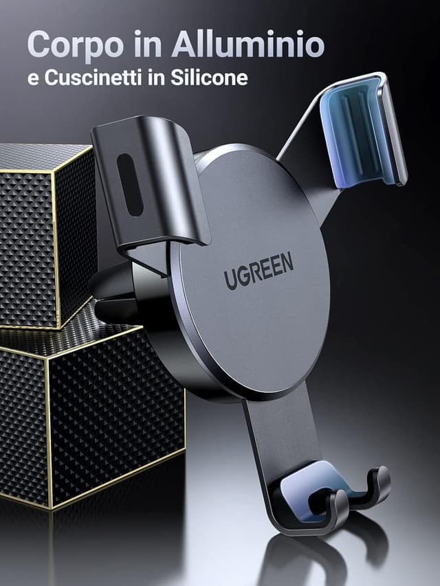 Thumbnail 6 de UGREEN Supporto Auto Gravità in alluminio per smartphone