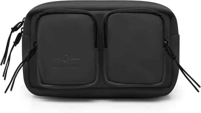 Detalle de Johnny Urban Wesley Bauchtasche 3 L – Crossbody-Großtasche in Schwarz