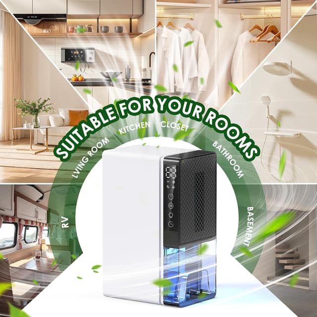 Thumbnail 6 de Deshumidificador 2.8L portátil silencioso