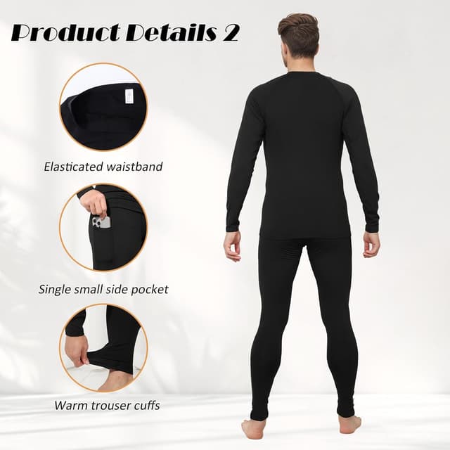 Thumbnail 2 de Ynport Crefreak Ensemble thermique pour hommes