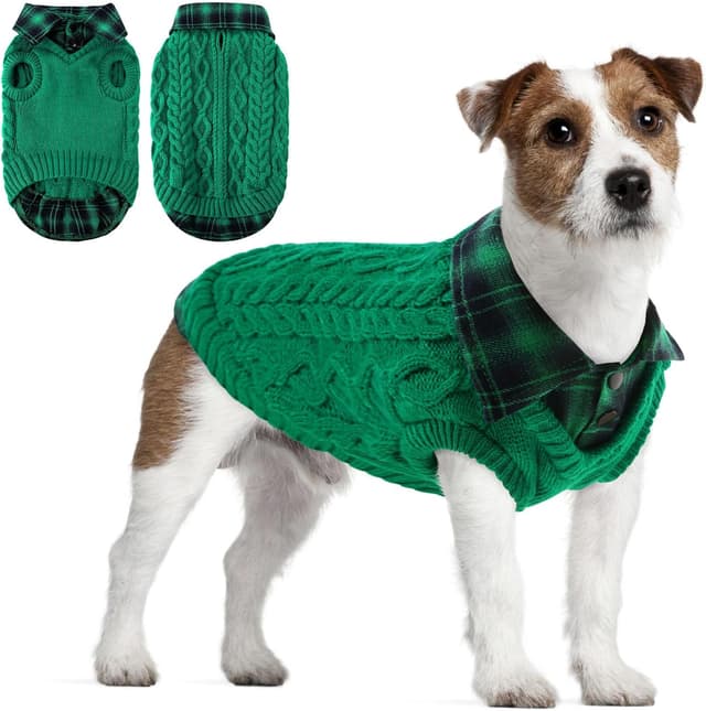Detalle de CITÉTOILE dog jumper for winter, L