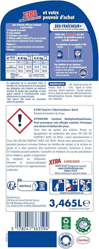 Thumbnail 3 de X-Tra Total Lessive Liquide 57 lavages