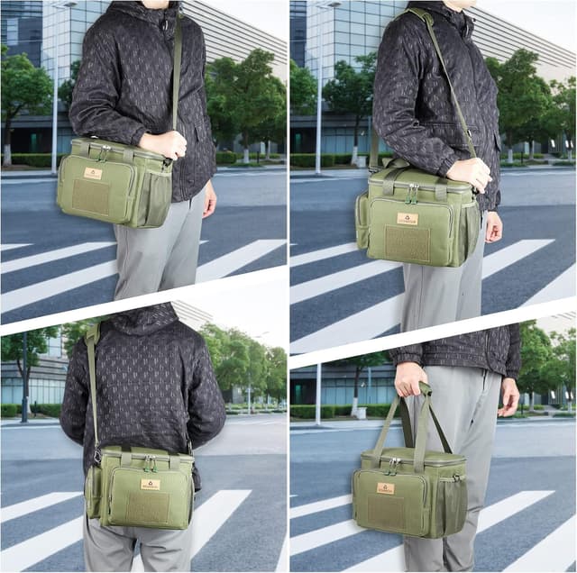 Thumbnail 6 de HSHRISH 12L Tactical Lunch Bag for Men (Army green) – insulated, waterproof cooler bag