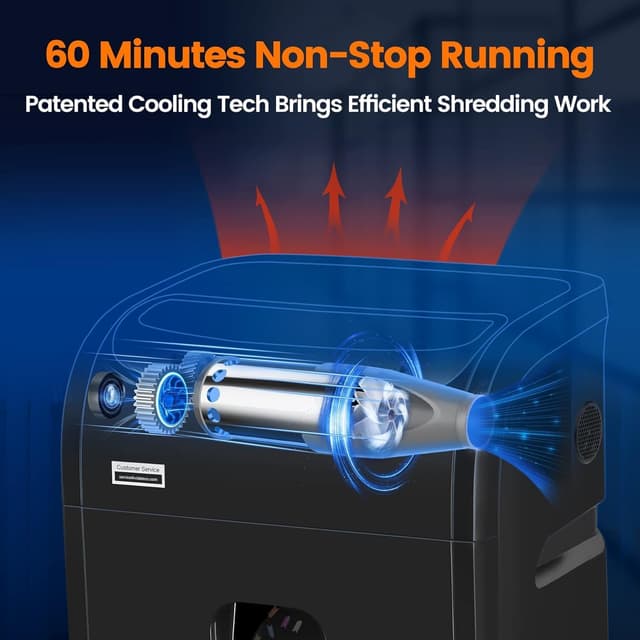 Detalle 2 de VidaTeco Mirco-Cut 18‑sheet shredder P‑4 🗑