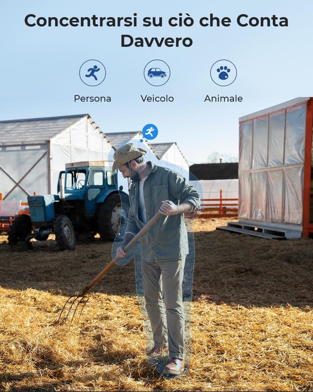 Detalle de Reolink 3G/4G LTE Telecamera SIM con microSD 32 GB, 5MP 360° PTZ e pannello solare