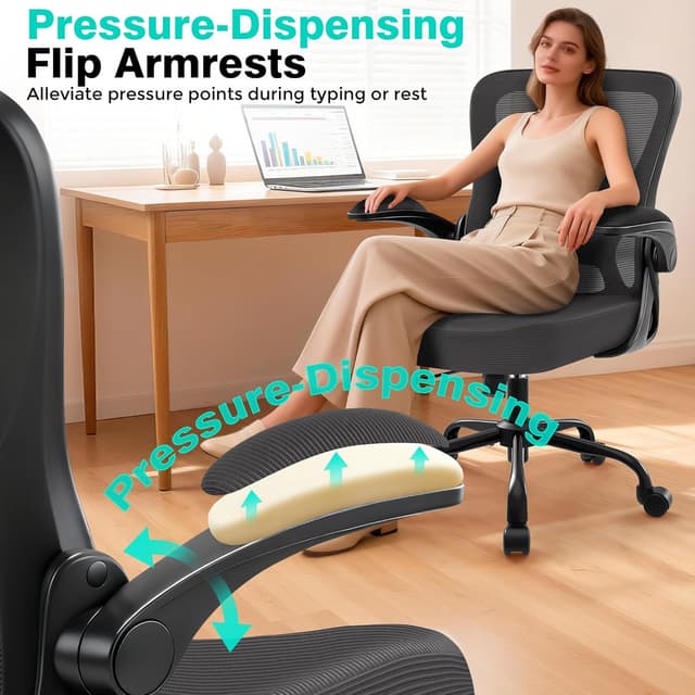 Thumbnail 6 de AreShark Office Chair Ergonomic Mesh 300 lb capacity