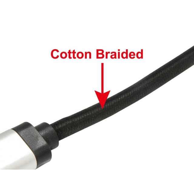 Detalle 2 de Equip Cable de Malla DisplayPort 1.4 8K 60Hz 1 m