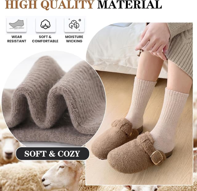 Thumbnail 3 de MOGGEI Merino Wool Hiking Socks 5 Pairs