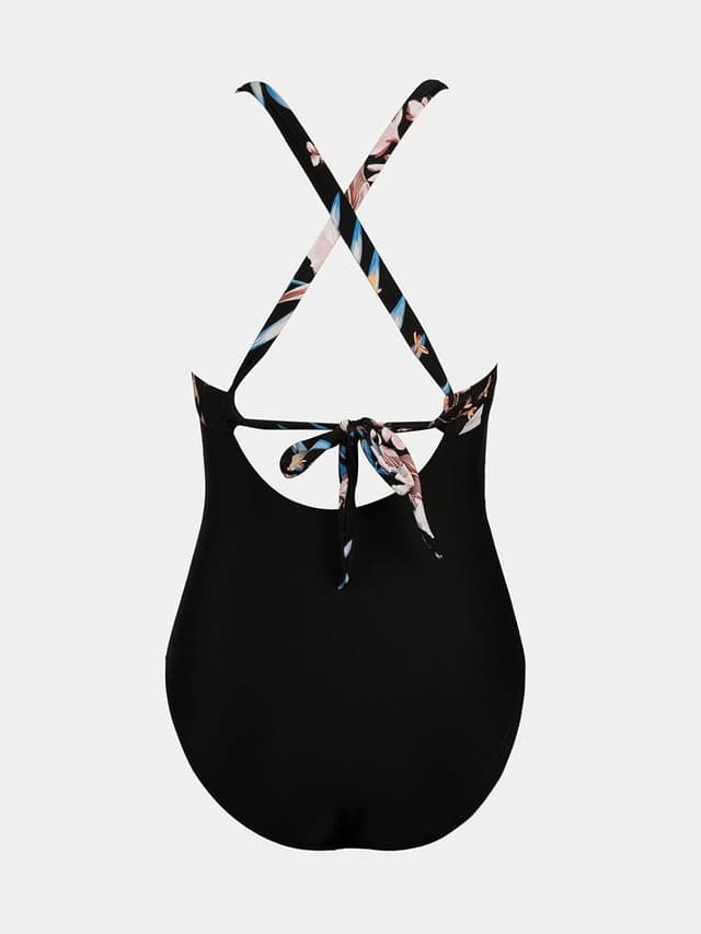 Thumbnail 6 de CUPSHE Damen Badeanzug mit Wickeloptik, V-Ausschnitt und Raffungen für Bauchweg