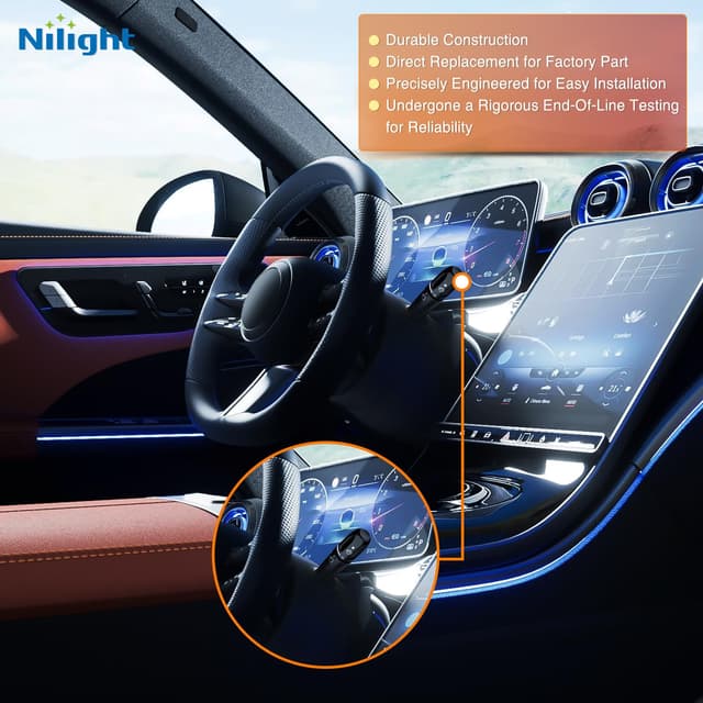 Detalle de Nilight Turn Signal Switch for 2002–2009 Dodge Ram and Select Chrysler/Dodge Models