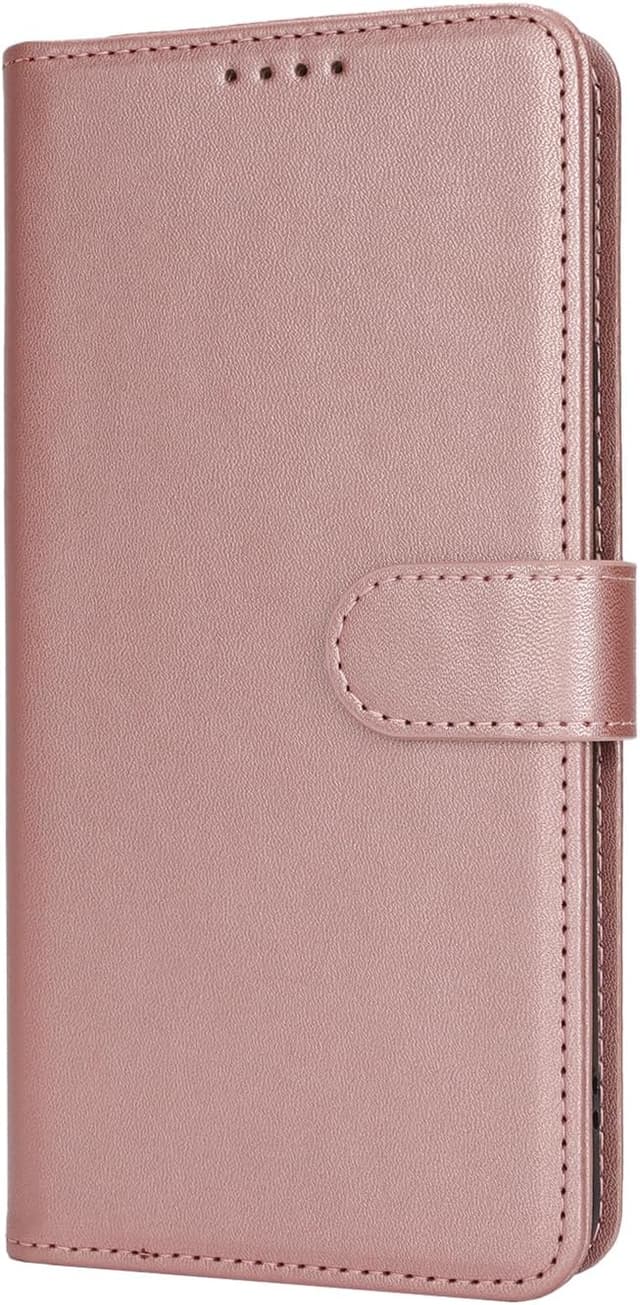 Detalle de Zouzt Wallet Case for Samsung Galaxy A33 (Rose Gold) with 3 Card Slots, Magnetic Clasp & Kickstand