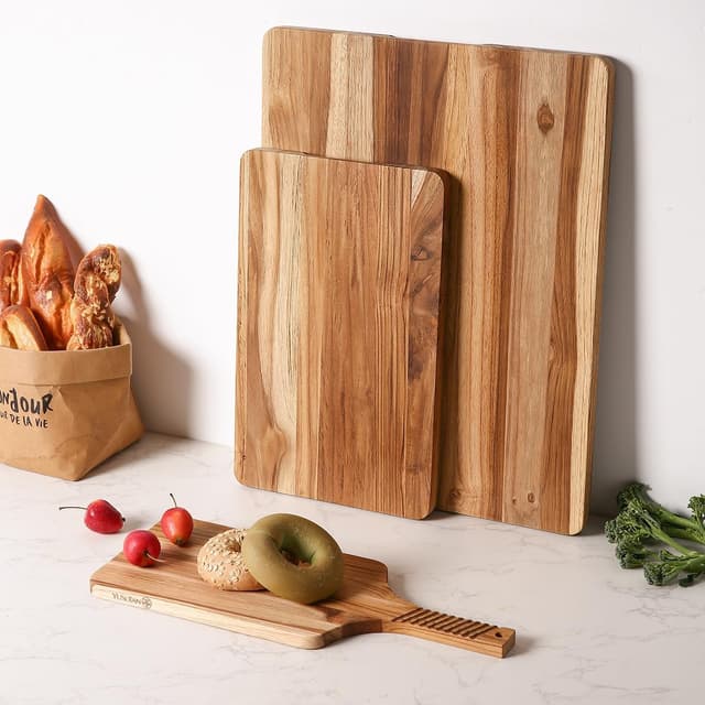Thumbnail 4 de YUSOTAN Teak Wood Cutting Board Set 3 🍽