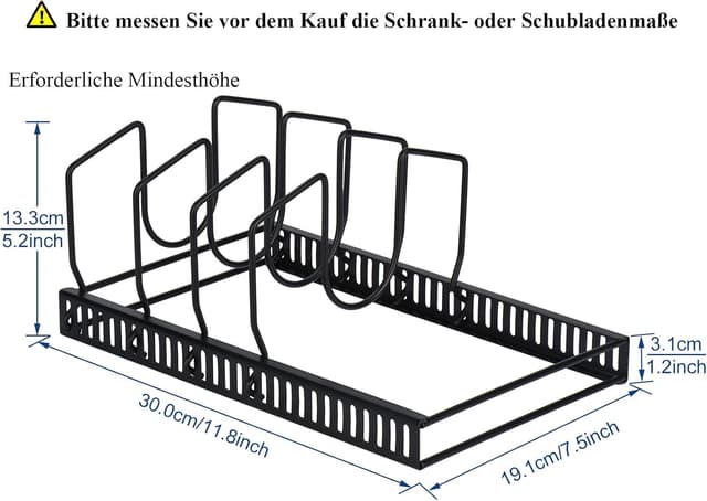 Thumbnail 1 de Toplife Topfdeckelhalter 7 Fächer 30 cm