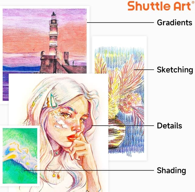 Thumbnail 6 de Shuttle Art Regenbogenstifte 24er Set 🎨