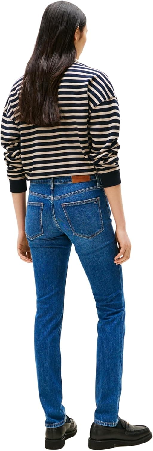 Detalle 2 de Tommy Hilfiger Women’s Flo Slim Fit Jeans – elasticated slim fit everyday denim