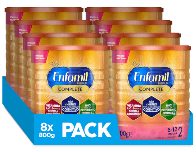 Imagen de Enfamil 2 Premium Complete 8x800 gr 🍼 en OfertitasTOP
