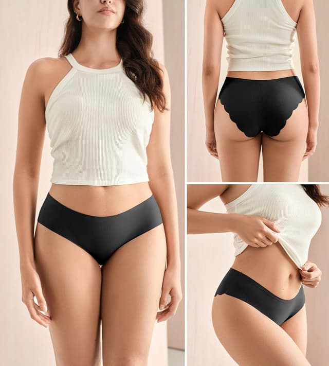 Detalle 2 de SHARICCA Hipster Unterwäsche Damen Nahtloser Mehrpack 🩲