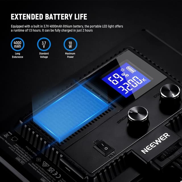 Thumbnail 3 de NEEWER NL-116AI Pannello LED 9"