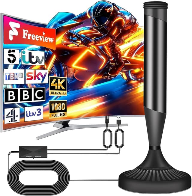 Detalle de Indoor TV aerial 880+ mile long range