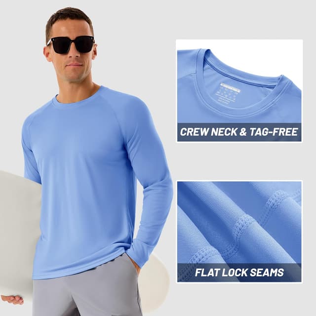 Detalle 2 de UPF 50+ UV Langarmshirt Herren 50+ Schutz