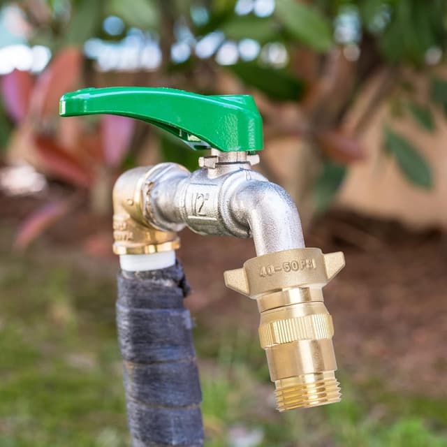 Detalle 2 de Hourleey Brass RV Water Pressure Regulator (40–50 PSI) with Filter Screen