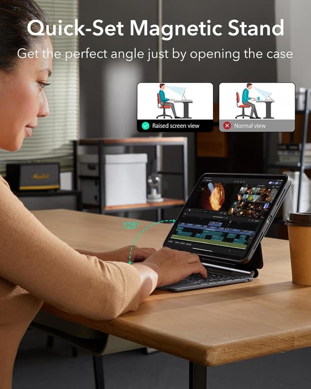 Detalle 1 de ESR iPad Pro 11 keyboard case 5th gen