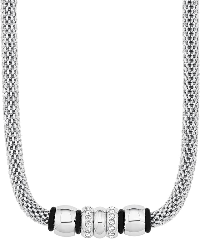 Thumbnail 6 de s.Oliver Collana inox con cristalli 42+3 cm