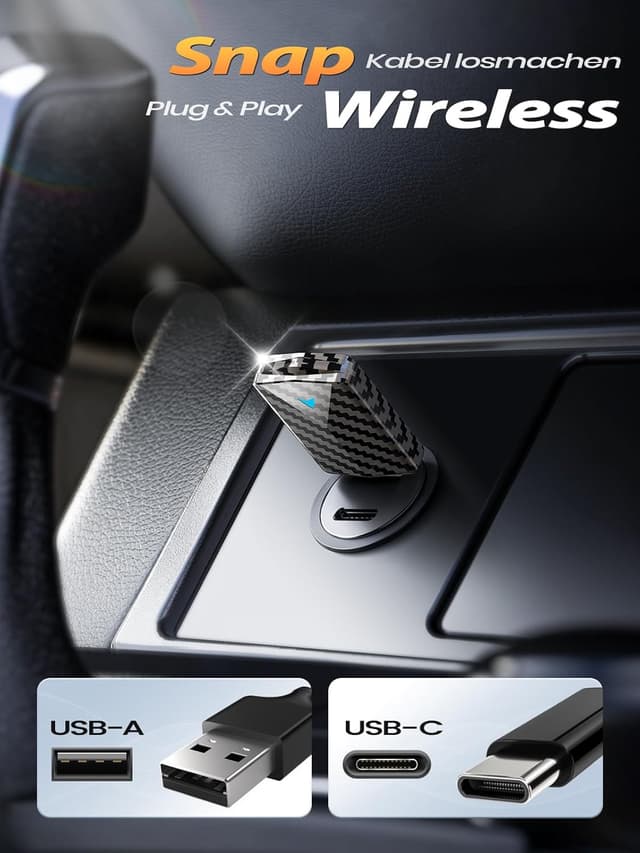 Thumbnail 1 de CODONOVA CarPlay Wireless Adapter 2026 Pro Mini