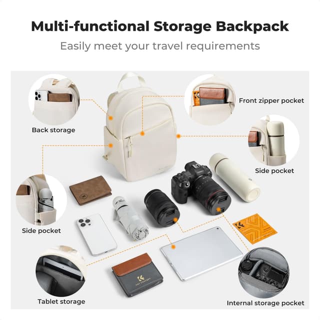 Detalle 1 de K&F CONCEPT Täglicher Kamerarucksack 20×13,5×29 cm