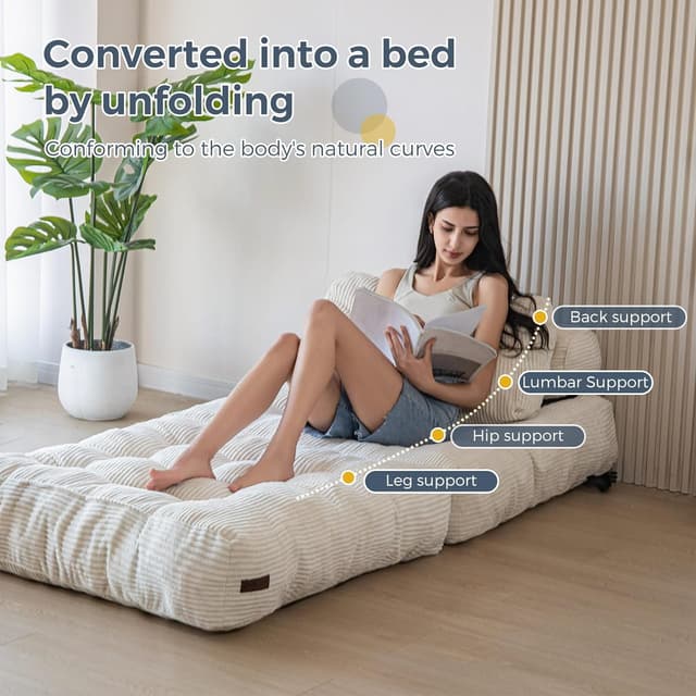 Thumbnail 4 de MAXYOYO Folding Sofa Bed, Convertible Chair with Mattress ⚙