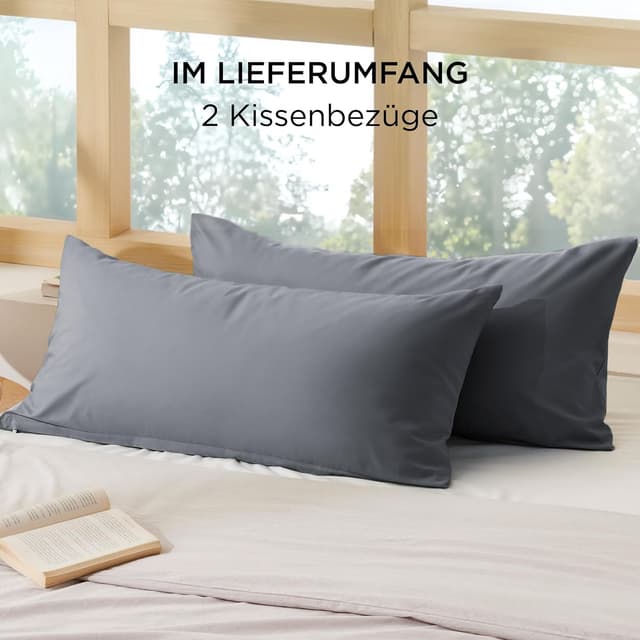 Thumbnail 5 de BEDSURE Kissenbezug 40 x 80 2er Set 📏