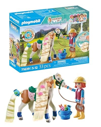 Detalle de PLAYMOBIL 71639 Ellie con caballo y accesorios