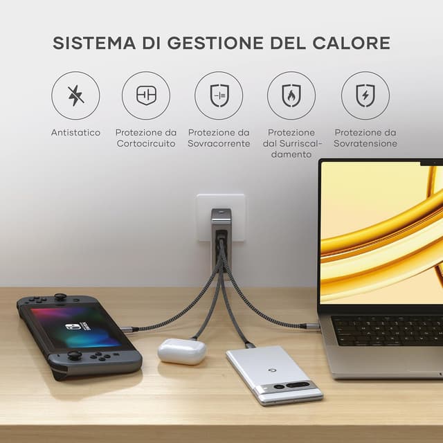 Thumbnail 6 de SATECHI Caricatore USB C GaN 145W 🔌