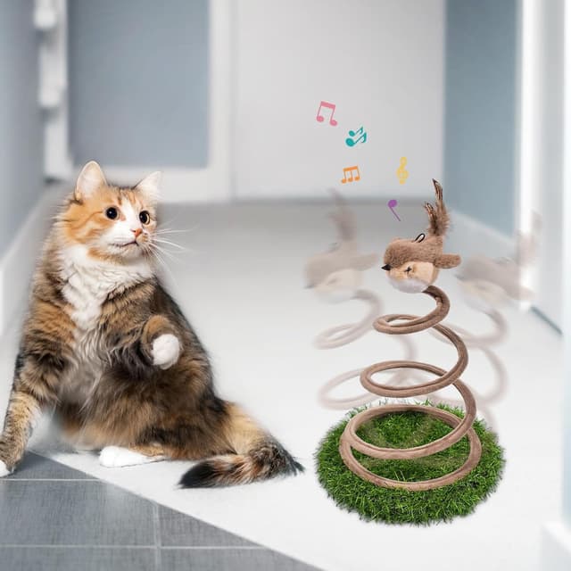 Thumbnail 6 de Interaktives Katzenspielzeug Vogel mit Sound