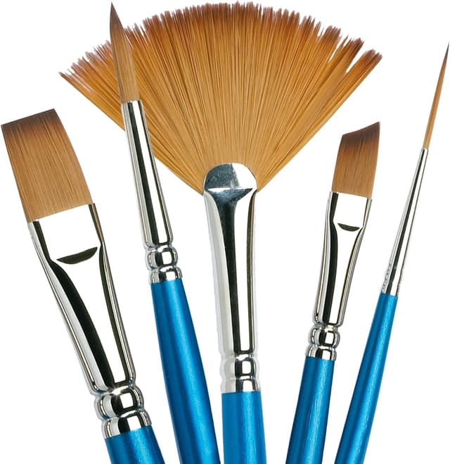 Detalle de Winsor & Newton Cotman Aquarell Synthetikhaar Pinsel 666 – Ein-Strich-Pinsel, langer Stiel