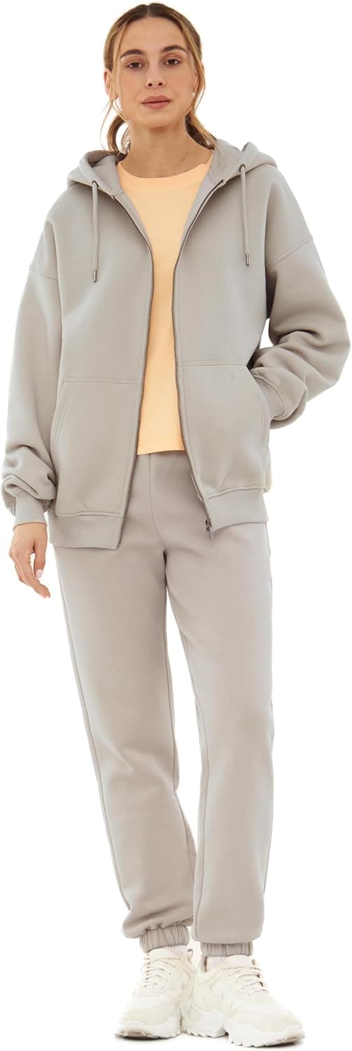 Detalle de Johnny Urban Caleb felpa con zip unisex oversize con cappuccio