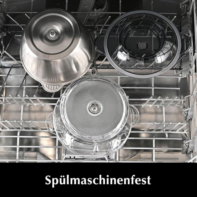 Detalle 2 de Kitchen in the Box elektrischer Zerkleinerer mit 400 W Motor, 2× 2‑L Schüsseln und Edelstahl‑Klingen