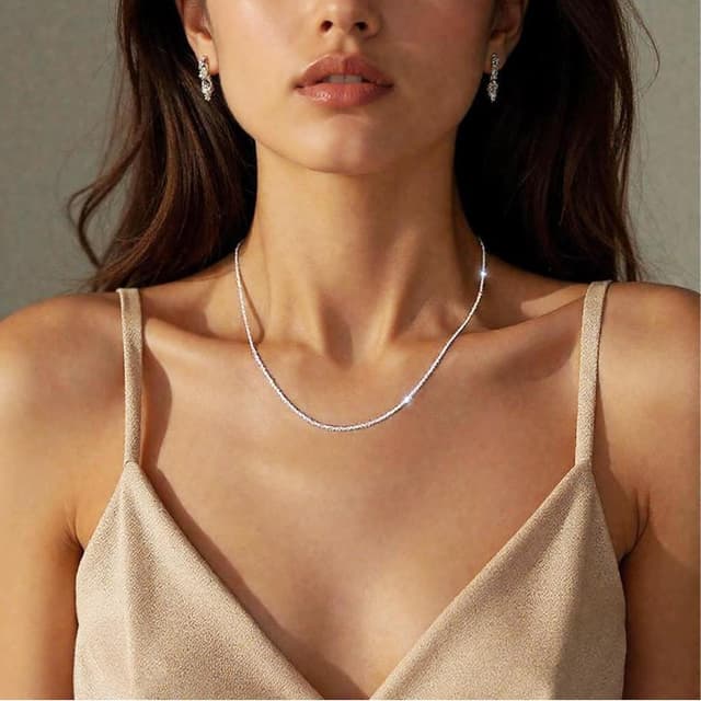 Detalle 2 de Avotto S925 Silber Ketten 2mm für Damen