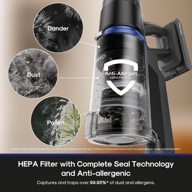 Detalle 2 de Eureka NEC451BL 60 min cordless vacuum 🧹