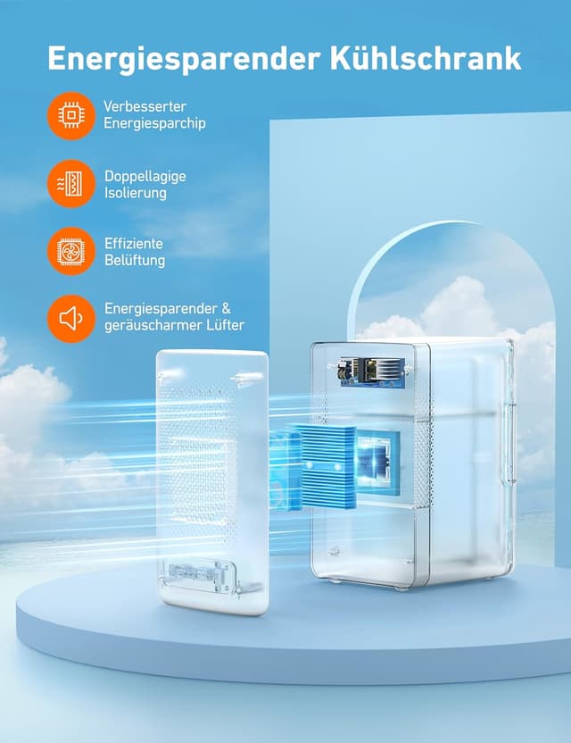 Thumbnail 6 de AstroAI Mini Kühlschrank 6 Liter mit 2 in 1