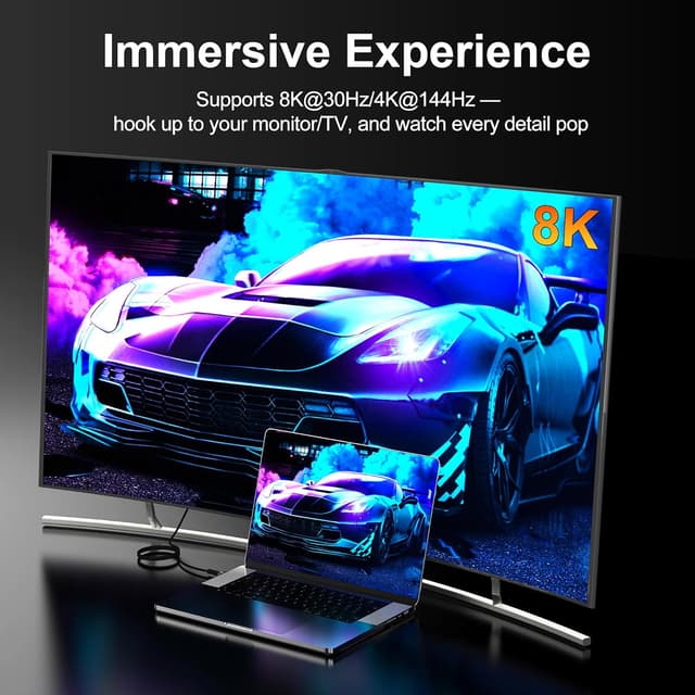 Detalle 2 de ZIKNYDO USB C to USB C cable 5m, 20Gbps